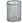 Metal pencil holder silver 11 × 13,5 cm