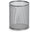 Metal pencil holder silver 11 × 13,5 cm