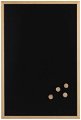 ZELLER Křídová magnetická tabule, kov, rám borovicové dřevo 40 × 60 cm