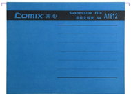 COMIX A1812 Hanging plates with A4 divider blue - Document Folder