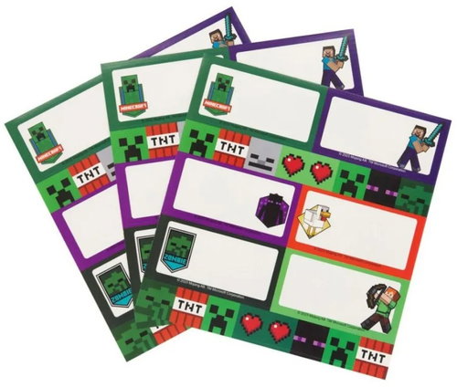 Minecraft: Diamond - set štítků - Self-Adhesive Labels - Main image
