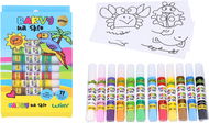 Wiky Barvy na sklo glitter 11 + 1 10 ml - Barvy na sklo