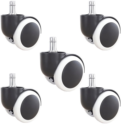Verk 01725 Kolečka pro herní křesla 5 ks, bílá - Chair Casters - Main image