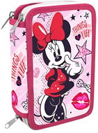 Three-tier school pencil case Disney/Minnie pink - equipped - Pencil Case