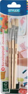 Stylex GmbH Sada plochých štětců 3 ks vel 8, 10, 12 - Brush