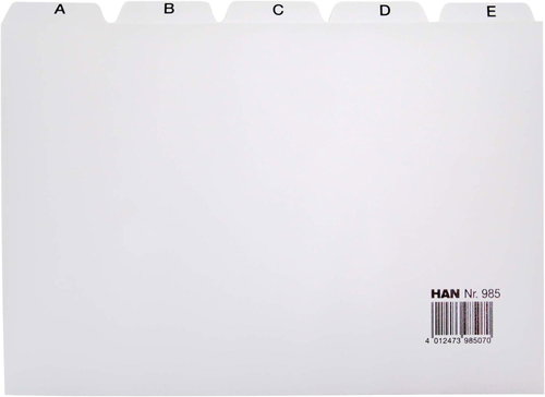 HAN File dividers A5 - PVC, printed A-Z, 25 pieces, grey - Divider - Main image