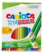 Carioca Tita crayons 24 pcs, erasable - Coloured Pencils