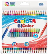 Carioca Bicolour crayons 24 pcs - Coloured Pencils
