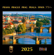 DIMART Calendar Prague 2025 wall calendar (bridges) - Wall Calendar
