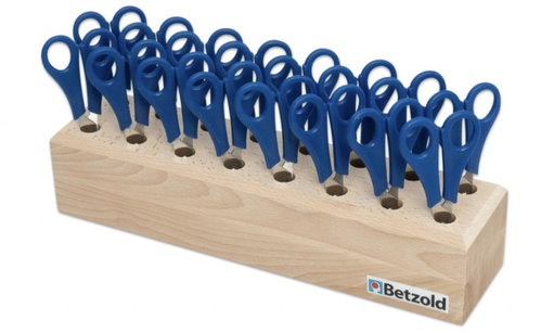 Betzold Scissors in wooden stand 16 pieces - Office Scissors  - Main image