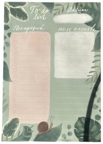 Be Nice To Do sheet Snail A5 - Notepad - Main image