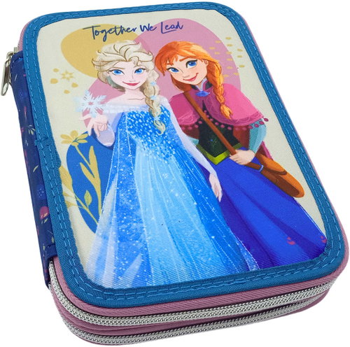 DISNEY double-decker pencil case Frozen - equipped - Pencil Case - Main image