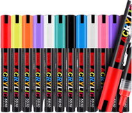 Pronett XJ5609 Acrylic markers set of 12 - Felt Tip Pens