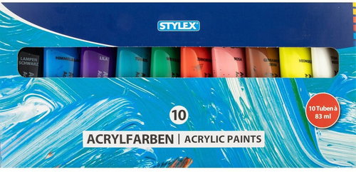 Stylex Sada 10 barev - Acrylic Paints - Main image