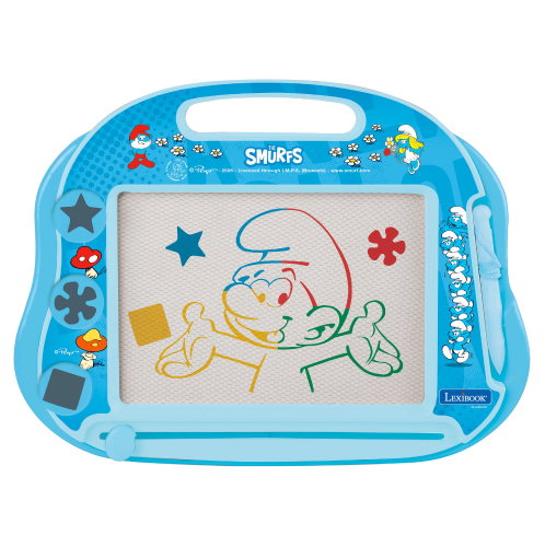 Lexibook Magnetic multi-coloured drawing board - Smurfs - Magnetic Drawing Board - Main image