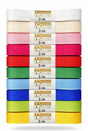 GOLDINA colourINO taffeta 15 mm × 3 m, set of 10 colours - Ribbon
