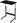 TH-LD-1 Laptop desk with wheels, black