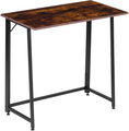 ModernHome TH-FD-7-16 Skládací loftový počítačový stůl 80 × 45 cm, tmavě hnědý