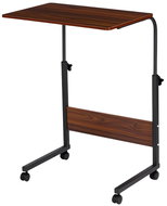 ModernHome PJJCT0135 Laptop desk with wheels, height adjustable, brown - Laptop Table