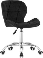 ModernHome Office velvet swivel chair AVOLA, black - Office Chair