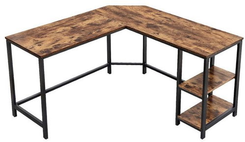 ModernHome LWD72X Corner desk, 138 × 50 cm, brown - Writing Desk - Main image