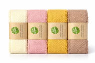 GOLDINA Village Soul natural, cotton, 40 mm × 2 m - set of 4 colours - Ribbon