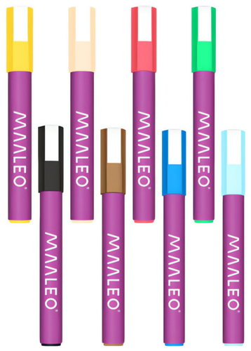 MAALEO 27052 acrylic - set of 8 colours - Markers - Main image