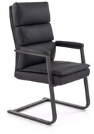 HALMAR Adriano Skid, black - Conference Armchair