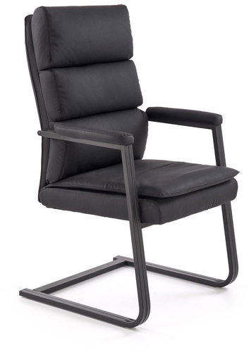 HALMAR Adriano Skid, black - Conference Armchair - Main image