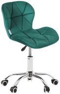 Bauerkraft H-589 Dětské otočné křeslo z veluru, zelené - Office Chair