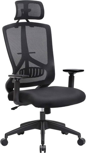 SONGMICS Ergonomic mesh office chair, adjustable, swivel with lumbar support - Office Chair - Main image