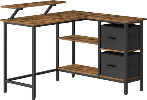 Vasagle Corner desk Delong black/brown - Writing Desk - Main image