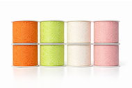 GOLDINA Taftové stuhy s potiskem ART Déco Collection, 40 mm × 2 m – sada 8 ks - Ribbon