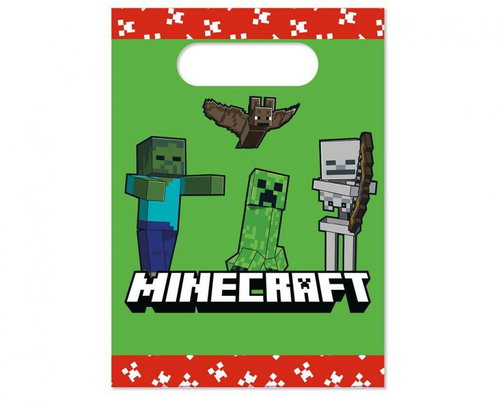 GoDan Minecraft/pixel gift bags 16 × 22 cm, 4 pcs - Gift Bag - Main image