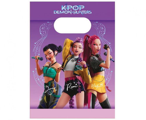GoDan Dárkové tašky K-POP DEMON HUNTERS, Lovci démonů, 16 × 22 cm, 4 ks - Gift Bag - Main image