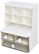 Verk 27656 Organizér se zásuvkami na stůl 30 × 22,5 × 17 cm, bílý - Organiser
