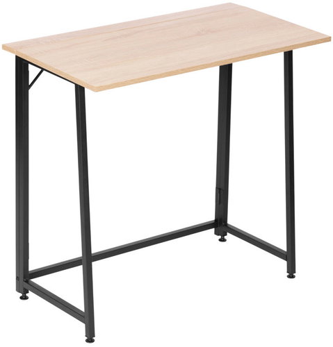 MODERNHOME TH-FD-6-16 skládací, loftový, 80 × 45 cm, světle hnědý/černý - Writing Desk - Main image