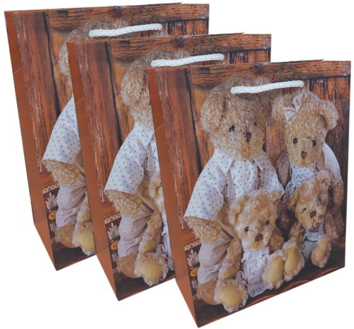 Goba 8600084 Medvídci, 22,5 × 18 cm, 3 ks - Gift Bag - Main image