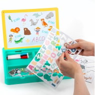 Derform Magnetická tabule 5v1 Kidea Zoo v kufříku - Magnetic Drawing Board