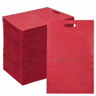 REALG RC087 Plastic Courier Bags with Handle 500 × 600mm, Red - Pack of 50 - Envelope