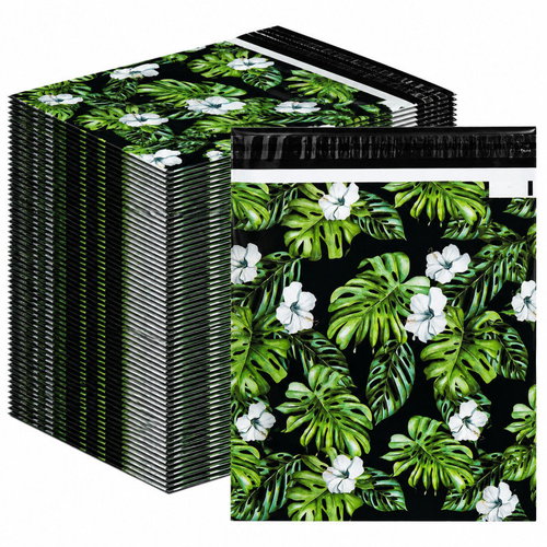 REALG RC147 Plastic Mailing Bag 310 × 420mm, Jungle - Pack of 50 - Envelope - Main image
