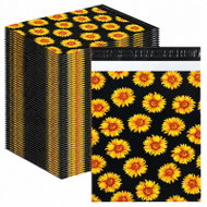REALG RC126 255 × 370mm Plastic Mailer Bag, Sunflower, Black - 50-Pack - Envelope