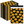 RC126 255 × 370mm Plastic Mailer Bag, Sunflower, Black - 50-Pack