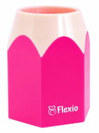 FLEXIO plastový ve tvaru pastelky, růžový - Pencil Holder