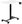JNI-PN01-1-5-NP Portable table 70 × 48 cm, adjustable, white and black
