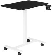 ModernHome JNI-PN01-5-1 Mobilní stolek 70 × 48 cm, nastavitelný, černo-bílý - Laptop Table