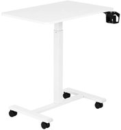 ModernHome JNI-PN01-5-5 Mobilní stolek 70 × 48 cm, nastavitelný, bílý - Laptop Table