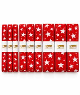 GOLDINA RED STARS bavlněné vánoční 9 ks - Ribbon