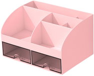 Verk Multifunkční stolní organizér se zásuvkami 21 × 14 × 12 cm, růžový - Organiser