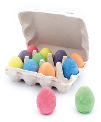 Eduplay Egg-Shaped Chalks 12pcs - Chalk - Main image